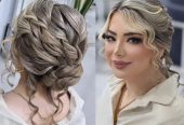 آموزش آرایشگری تضمینی اقساطی شنیون میکاپ رنگ